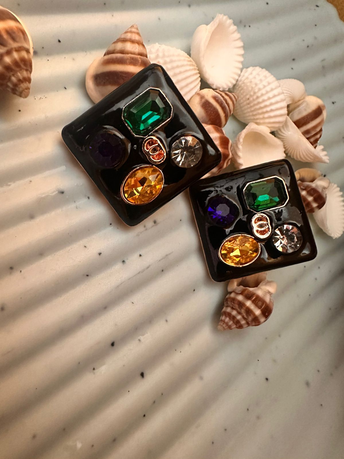 Coastal Royalty Gem Studs