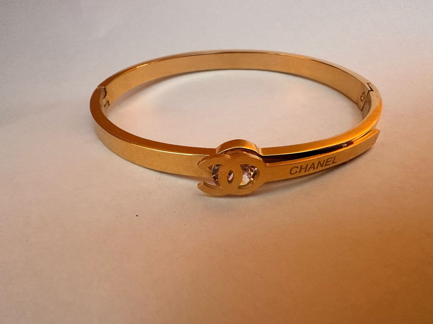 Golden Luxe "C" Monogram Bangle