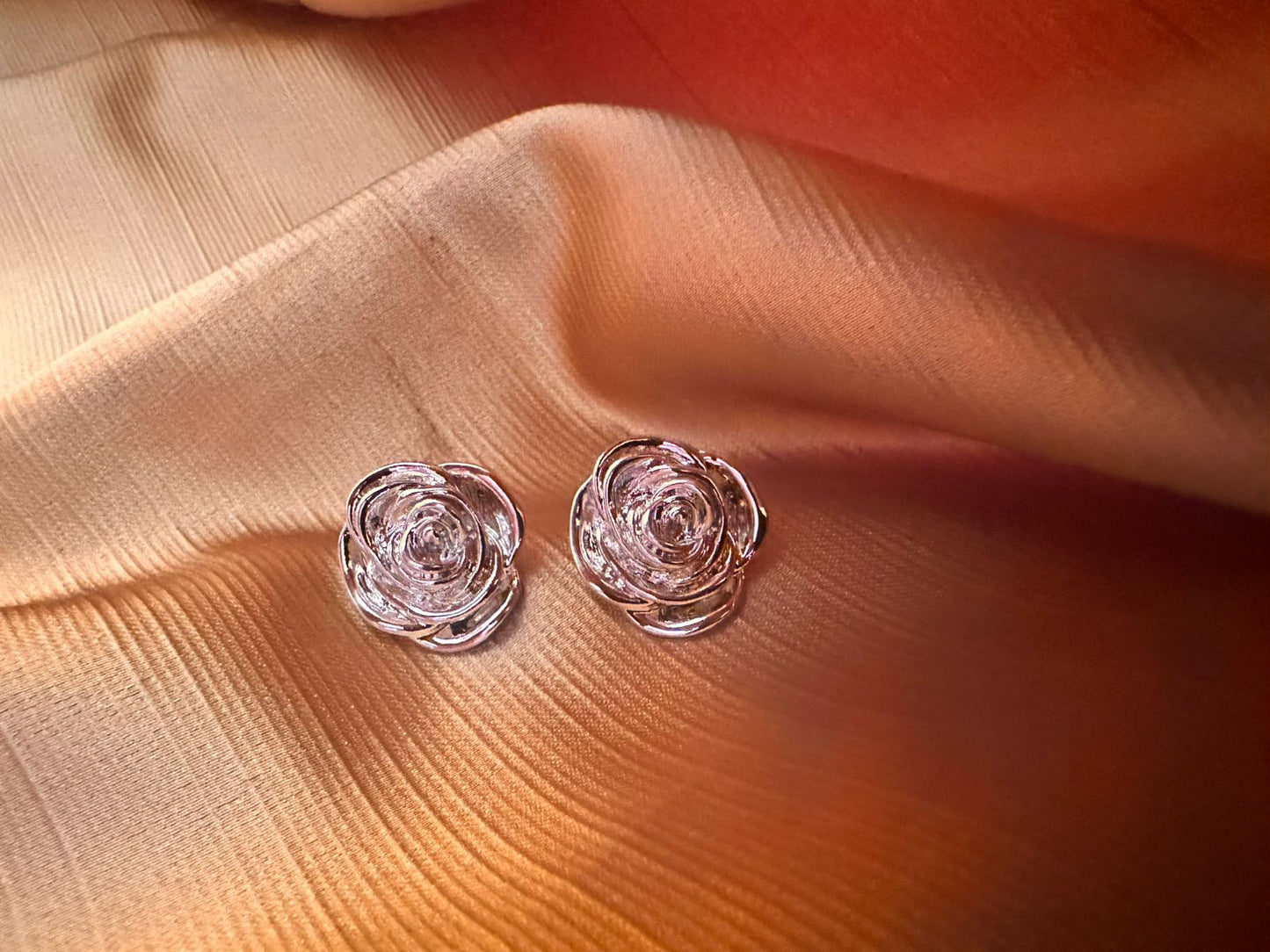 Silver Bloom Studs