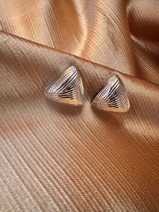 Silver Prism Studs
