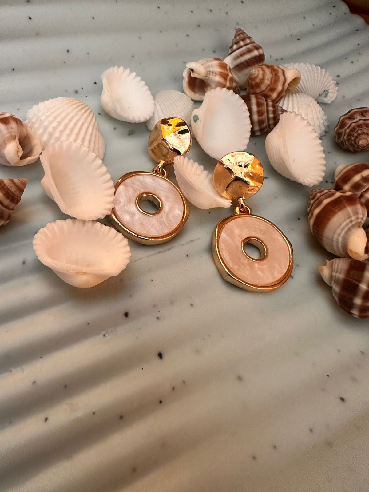 Circle Luxe Drop Earrings