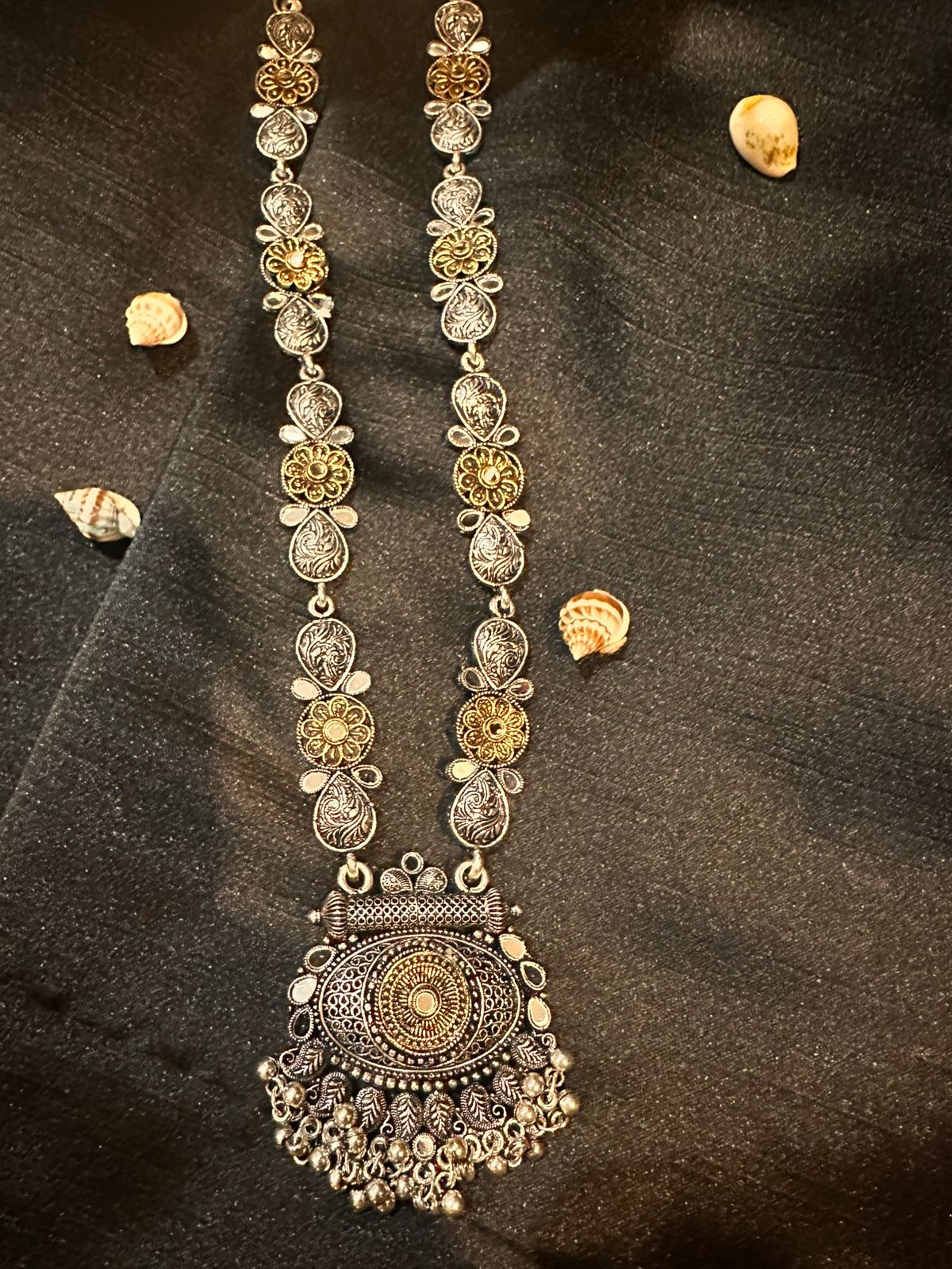 Tribal Treasure Oxidised Necklace Set