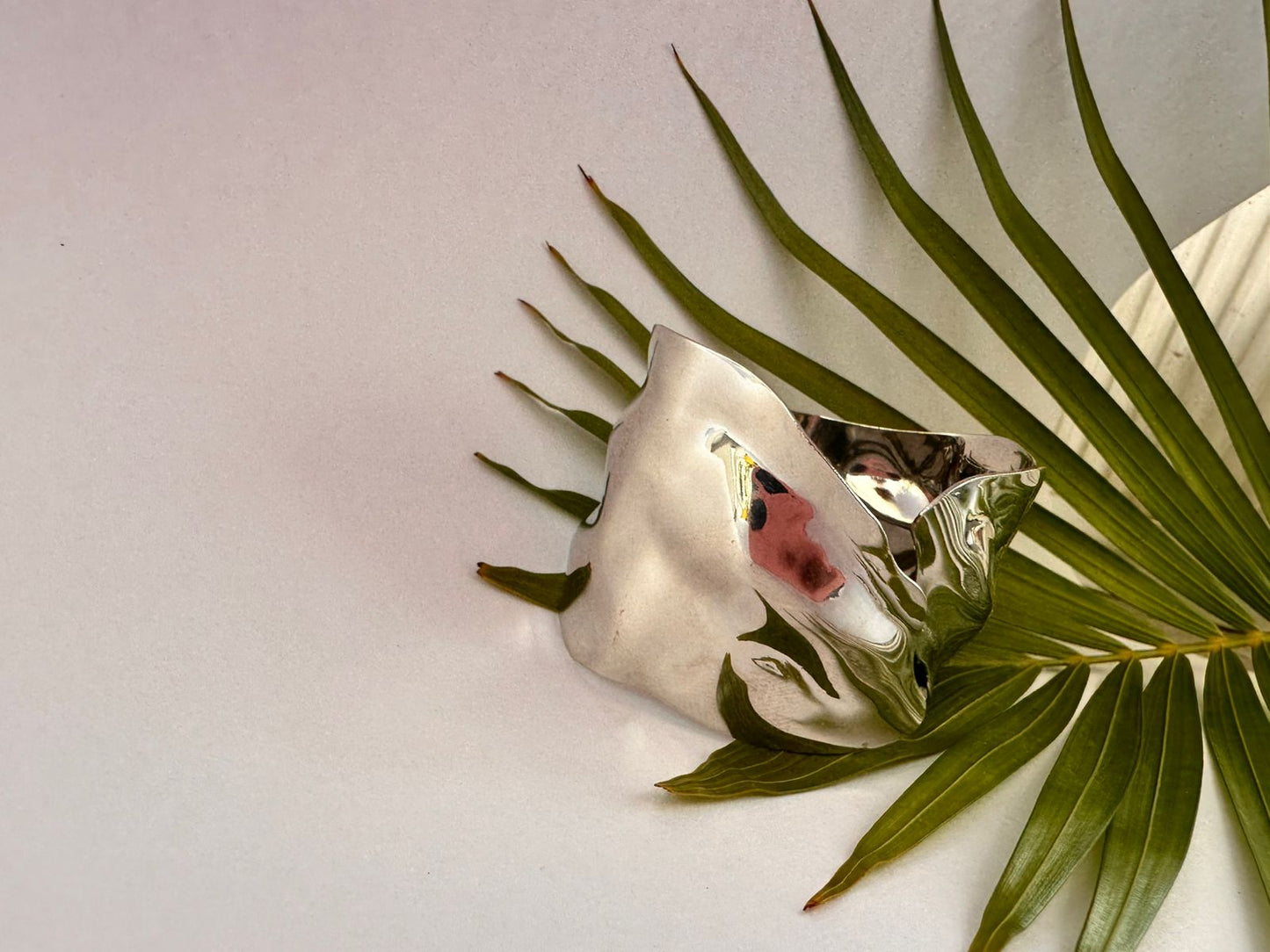 Silver-Tone Sculpted Wave Cuff Bracelet