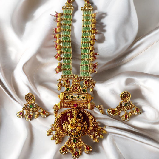 Vighnaharta Temple Necklace – Ganesh Ji Blessing Edition