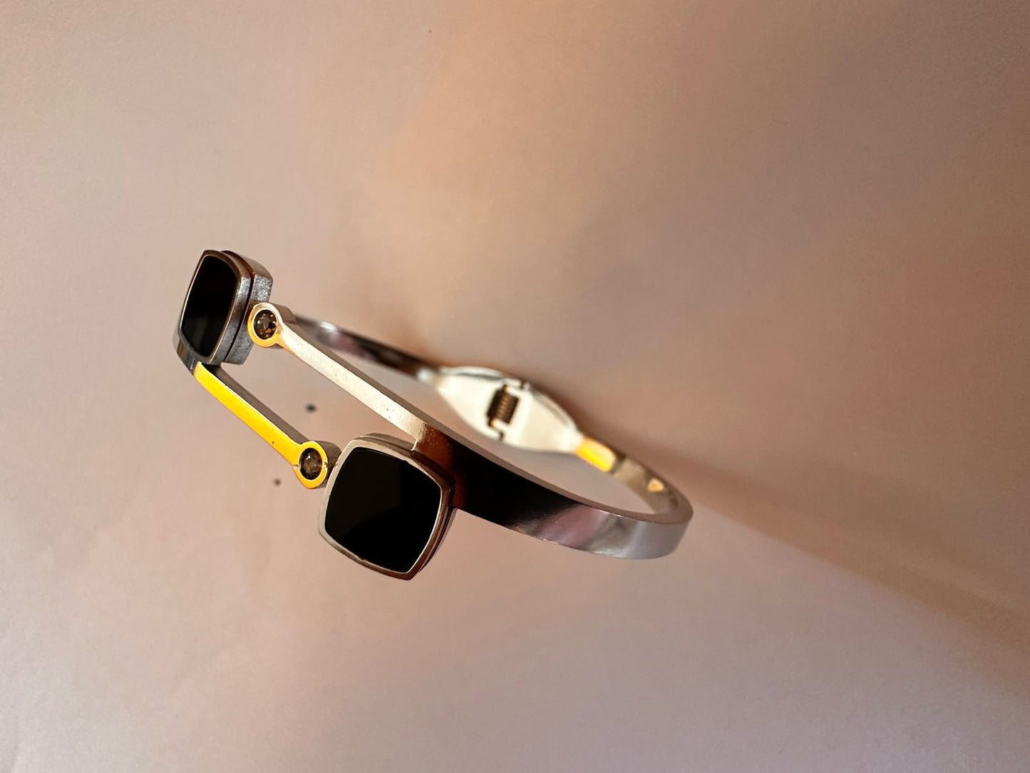 GeoLink Black Charm Bangle