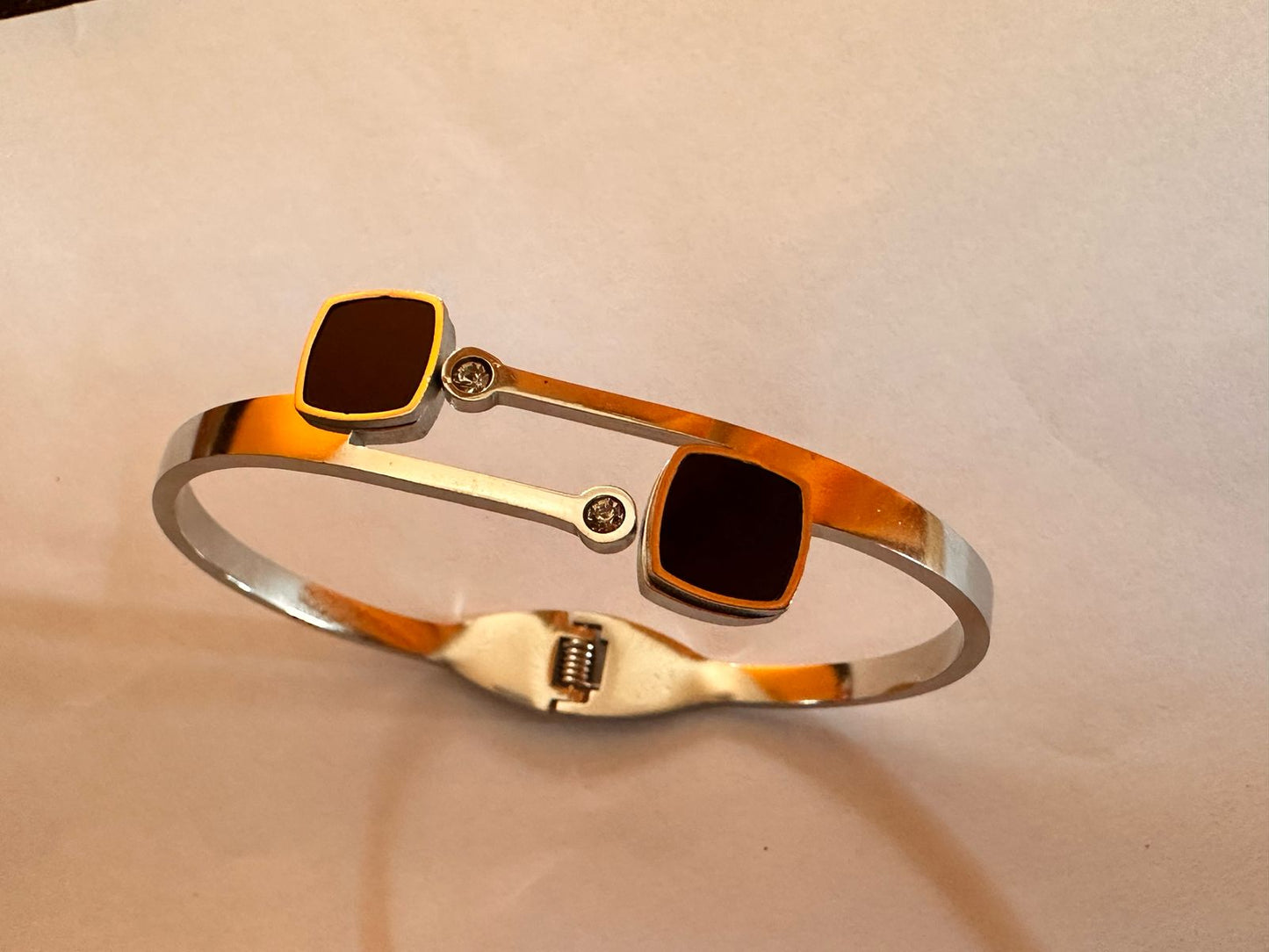 GeoLink Black Charm Bangle