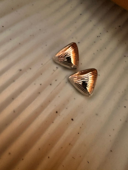 Silver Prism Studs