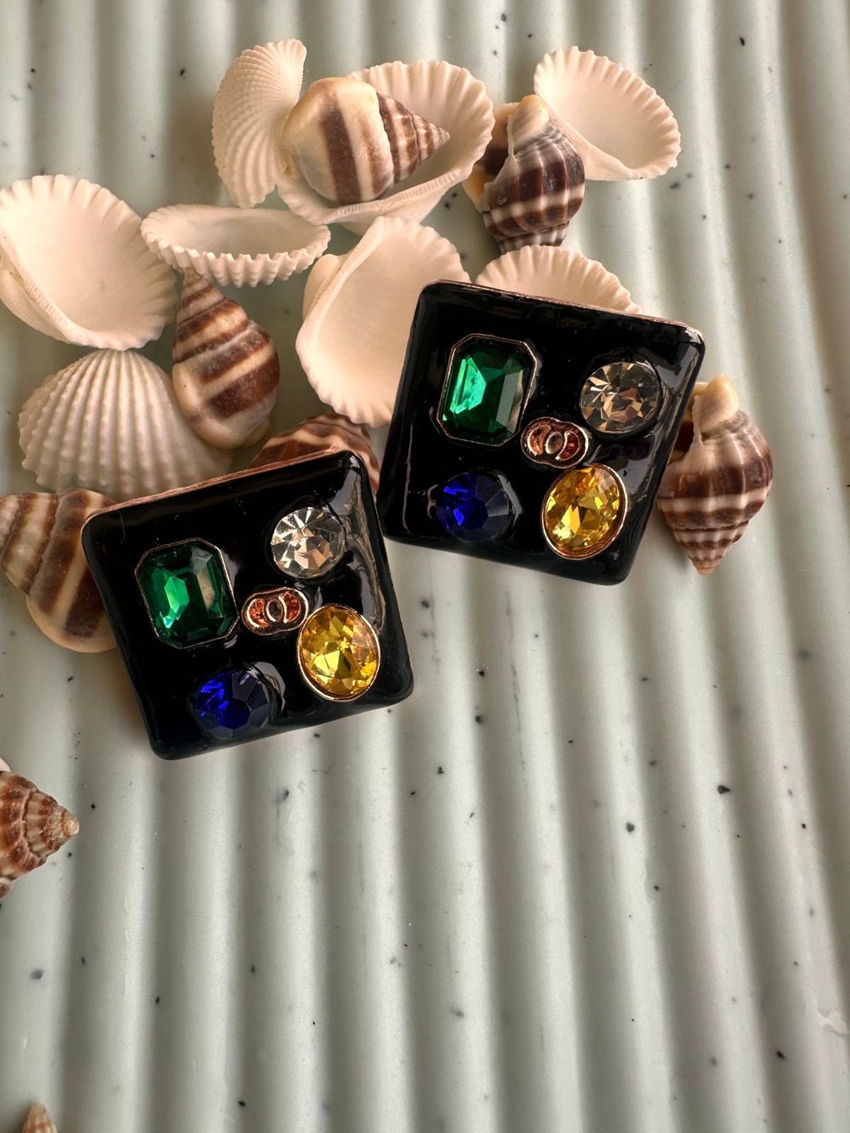 Coastal Royalty Gem Studs