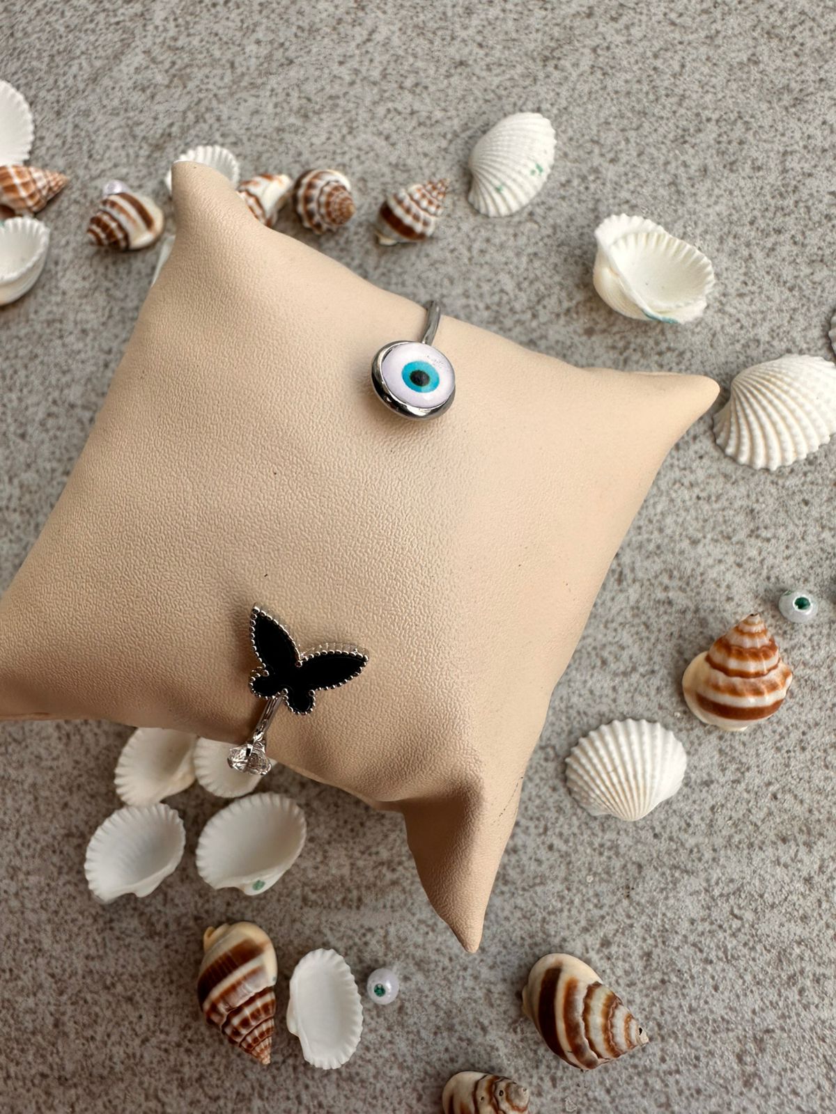 Butterfly & Eye Charm Bracelet