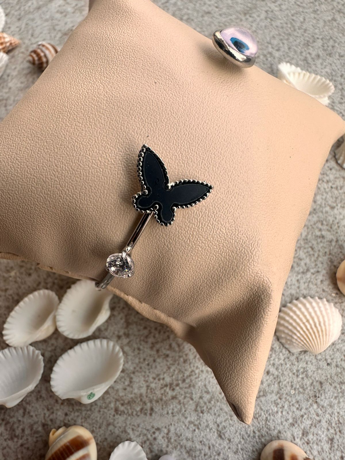 Butterfly & Eye Charm Bracelet