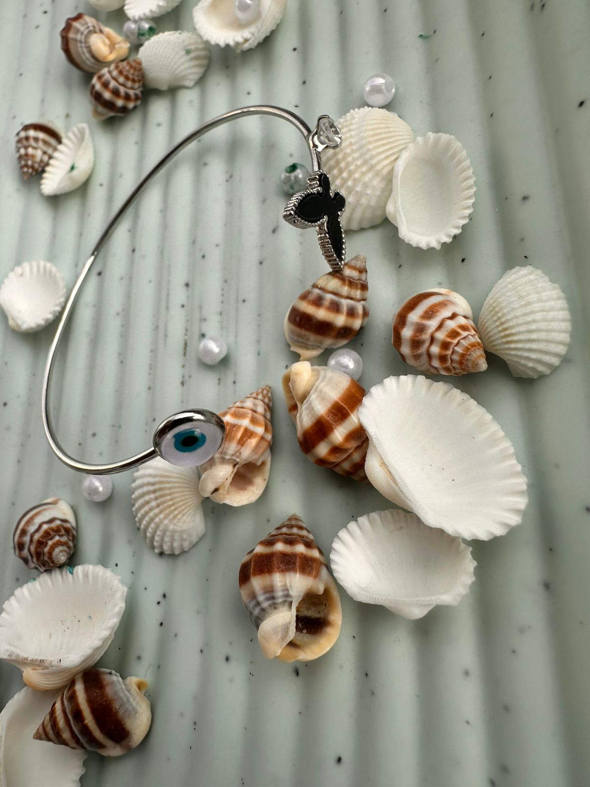 Butterfly & Eye Charm Bracelet