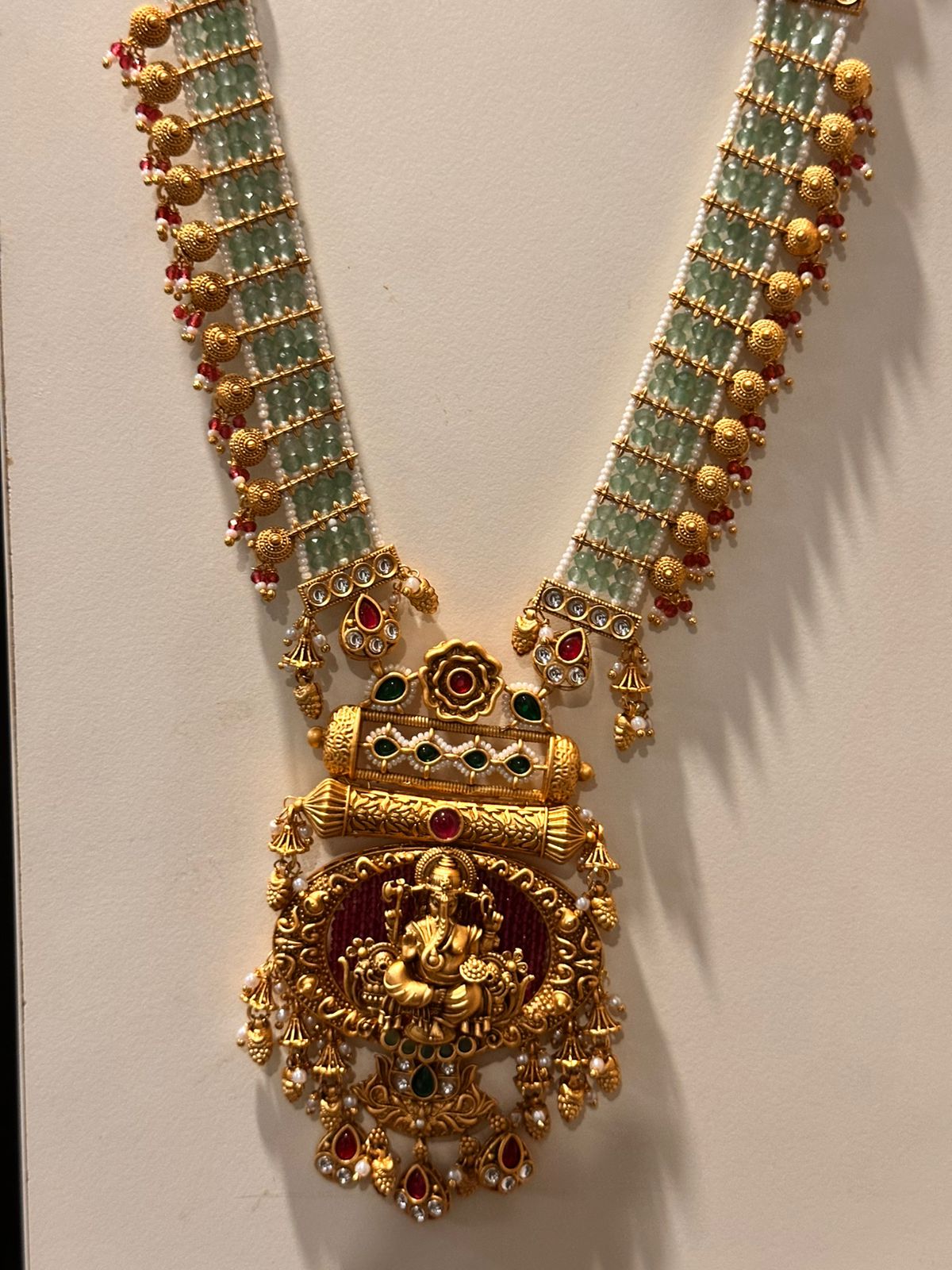 Vighnaharta Temple Necklace – Ganesh Ji Blessing Edition