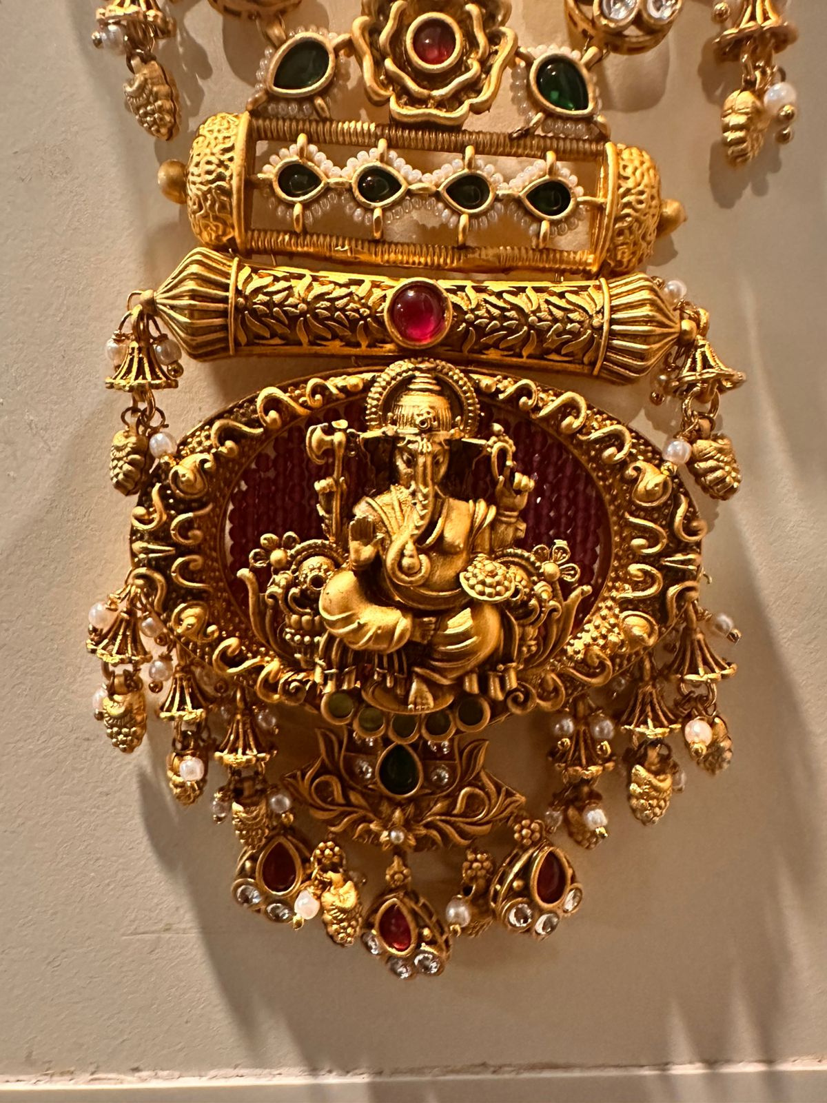 Vighnaharta Temple Necklace – Ganesh Ji Blessing Edition