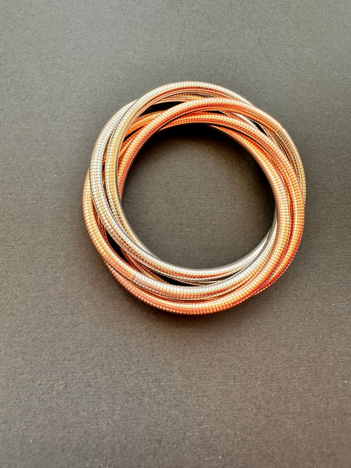 2-in-1 Silver and Copper Snake Chain